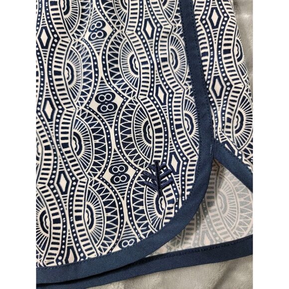 Coolibar Men BoardShorts Swim Trunks Blue Geometric Tribal Pattern 38x9 UPF 50+ - Picture 4 of 7